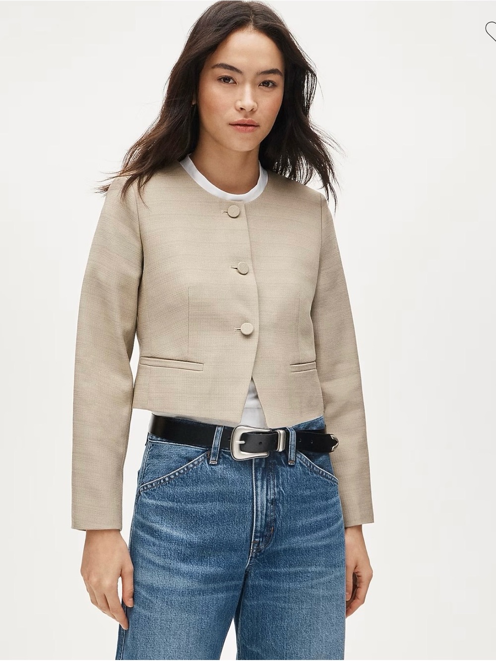 J. Crew Lady jacket in luster canvas size 4